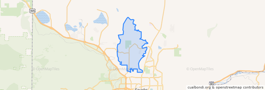 Mapa de ubicacion de Sun Valley.