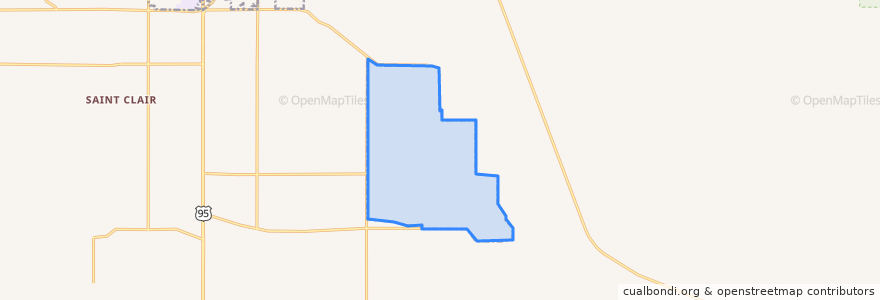 Mapa de ubicacion de Naval Air Station Fallon.