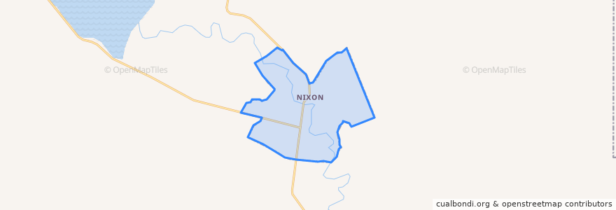 Mapa de ubicacion de Nixon.