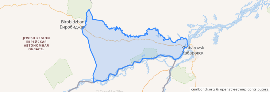 Mapa de ubicacion de Смидовичский район.