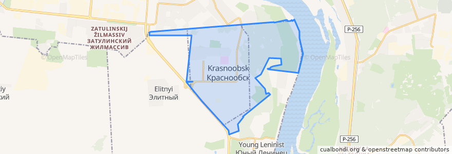 Mapa de ubicacion de городское поселение Краснообск.