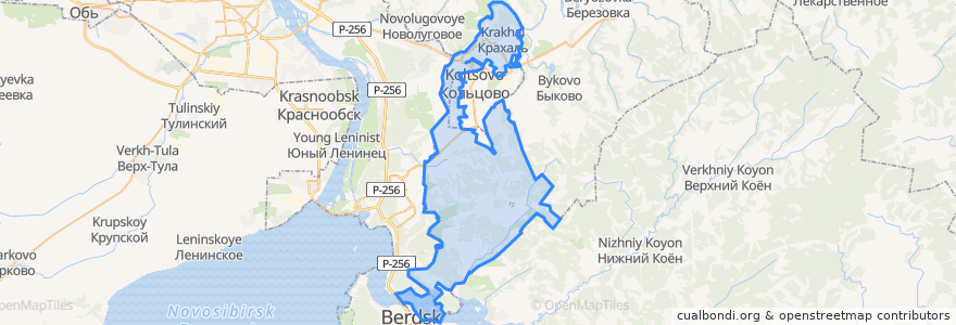 Mapa de ubicacion de Барышевский сельсовет.