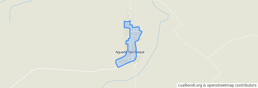 Mapa de ubicacion de Aguada San Roque.