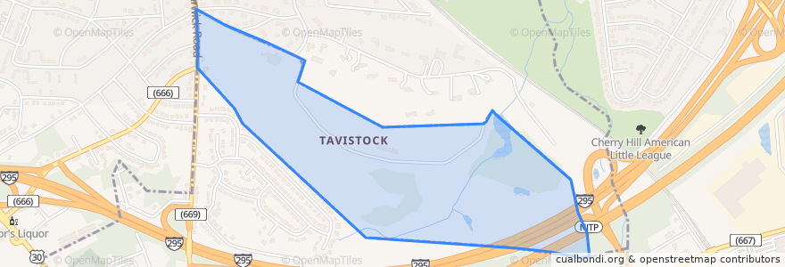 Mapa de ubicacion de Tavistock.