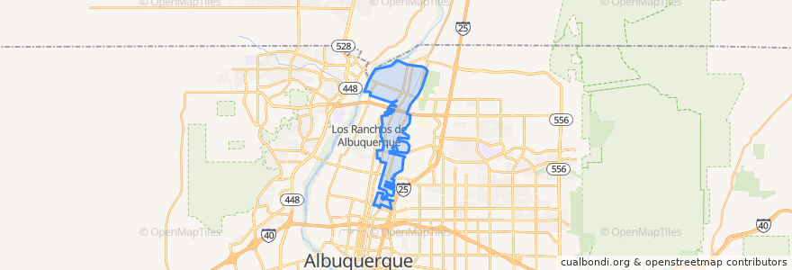 Mapa de ubicacion de North Valley.