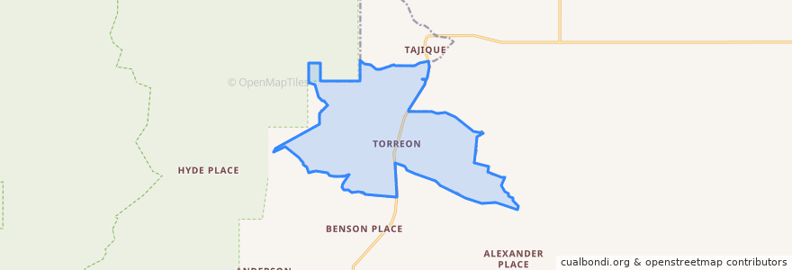 Mapa de ubicacion de Torreon.