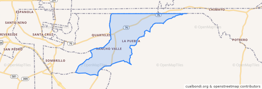 Mapa de ubicacion de La Puebla.