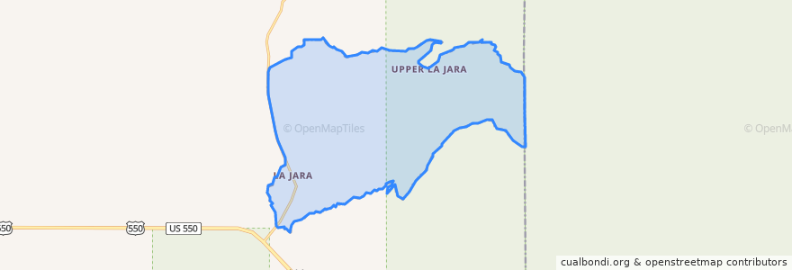 Mapa de ubicacion de La Jara.