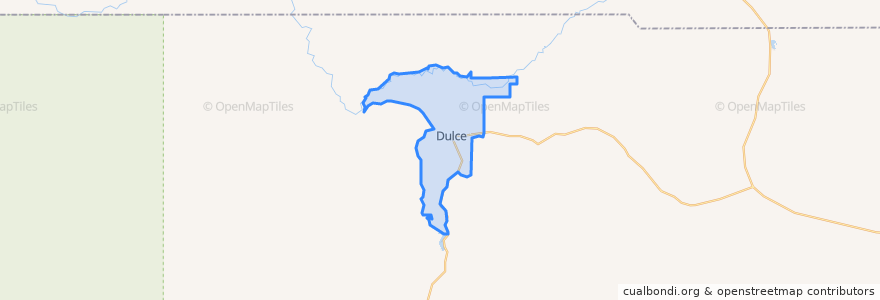 Mapa de ubicacion de Dulce.