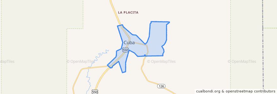 Mapa de ubicacion de Cuba.