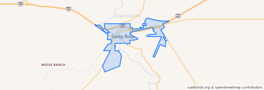 Mapa de ubicacion de Santa Rosa.