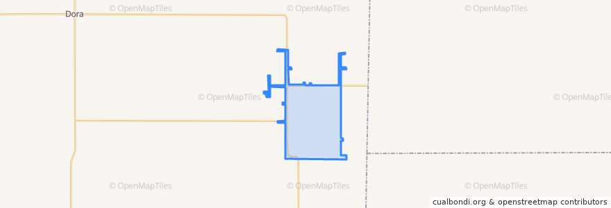 Mapa de ubicacion de Causey.