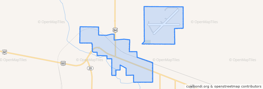 Mapa de ubicacion de Fort Sumner.