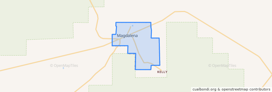 Mapa de ubicacion de Magdalena.