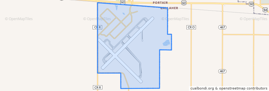 Mapa de ubicacion de Cannon AFB.