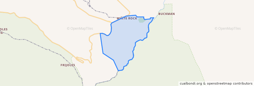 Mapa de ubicacion de White Rock.