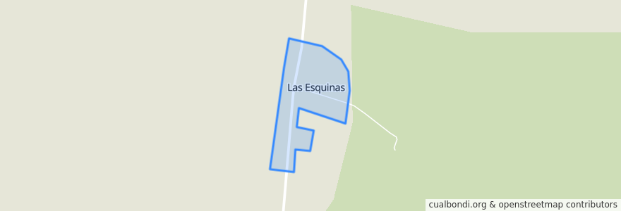 Mapa de ubicacion de Las Esquinas.