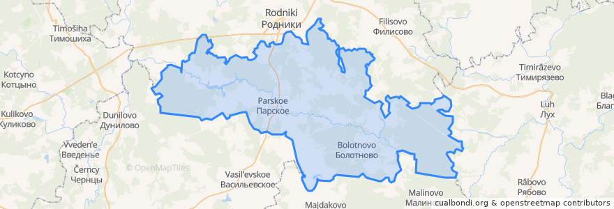 Mapa de ubicacion de Парское сельское поселение.