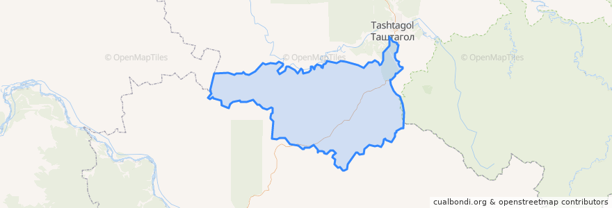 Mapa de ubicacion de Коуринское сельское поселение.