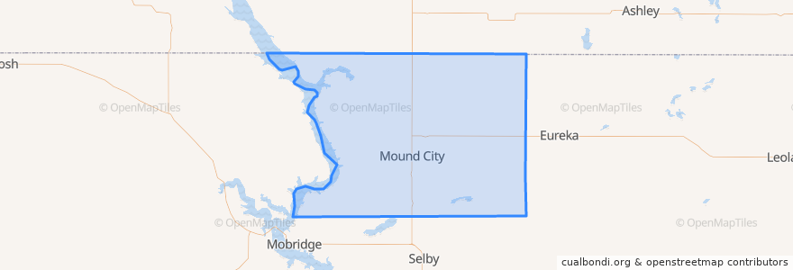 Mapa de ubicacion de Campbell County.