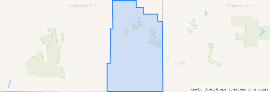 Mapa de ubicacion de Carter County.