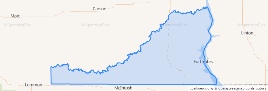 Mapa de ubicacion de Sioux County.