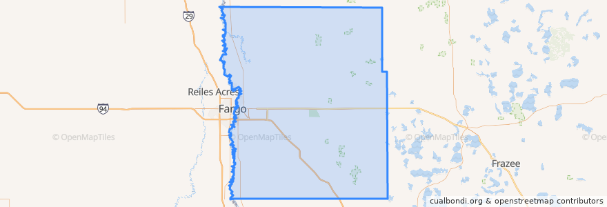 Mapa de ubicacion de Clay County.