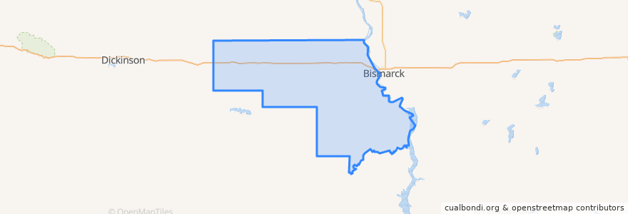 Mapa de ubicacion de Morton County.
