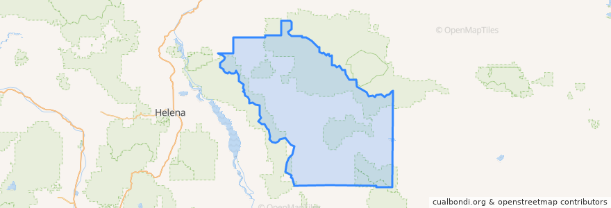 Mapa de ubicacion de Meagher County.