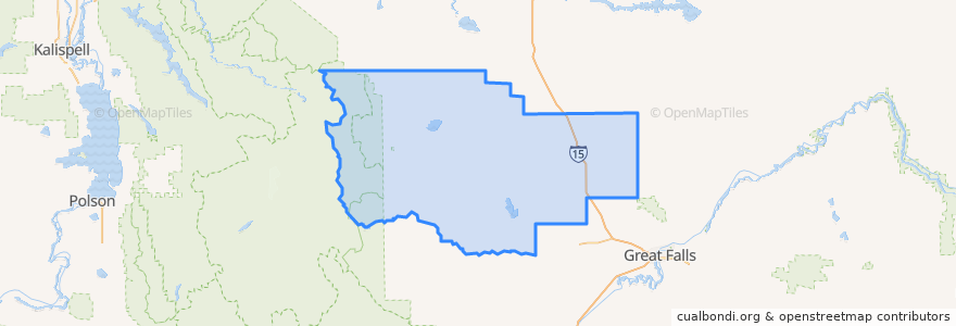 Mapa de ubicacion de Teton County.