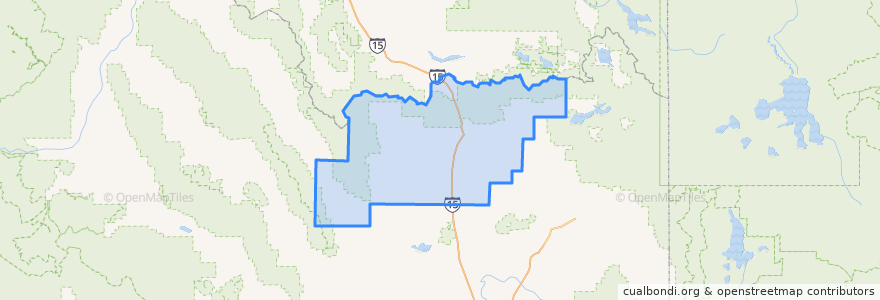 Mapa de ubicacion de Clark County.