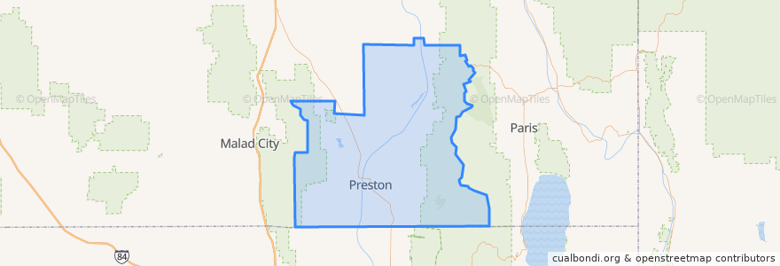 Mapa de ubicacion de Franklin County.