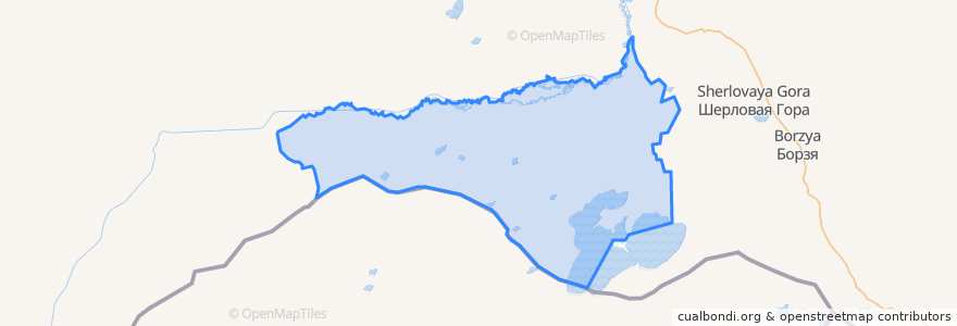 Mapa de ubicacion de Ононский муниципальный округ.