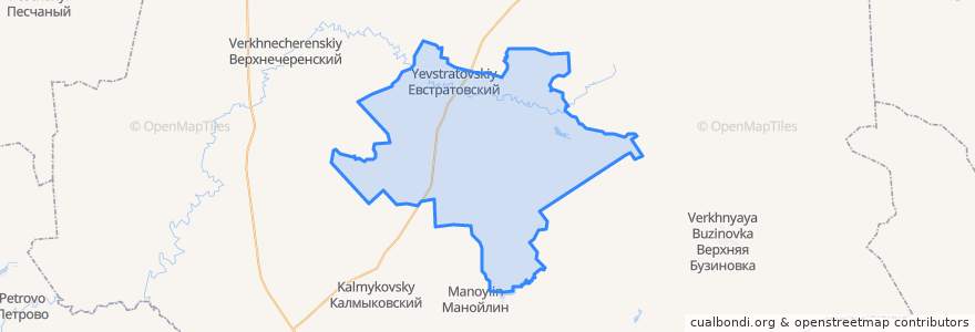 Mapa de ubicacion de Захаровское сельское поселение.