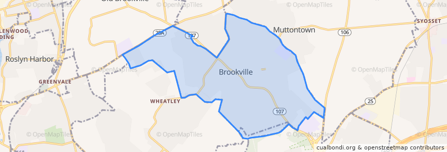 Mapa de ubicacion de Brookville.