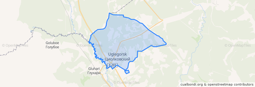 Mapa de ubicacion de ЗАТО Циолковский.