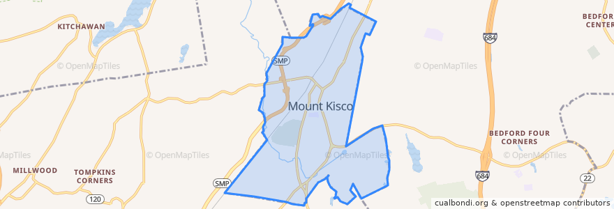 Mapa de ubicacion de Mount Kisco.
