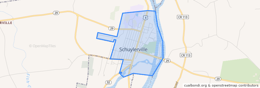 Mapa de ubicacion de Schuylerville.