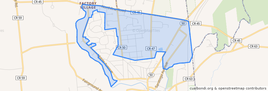 Mapa de ubicacion de North Ballston Spa.