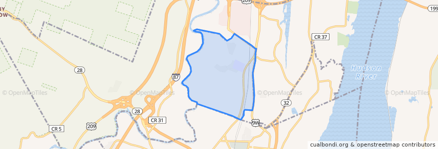 Mapa de ubicacion de Lincoln Park.