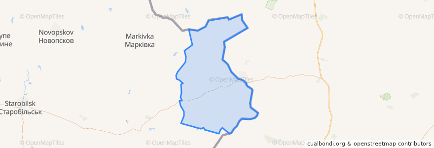 Mapa de ubicacion de Міловський район.