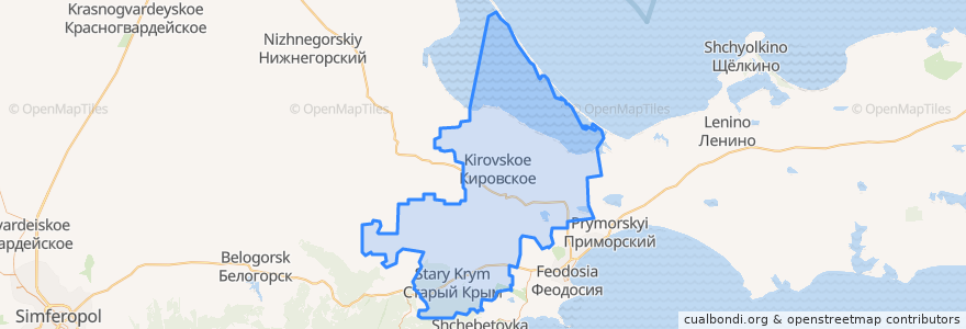 Mapa de ubicacion de Кировский район.