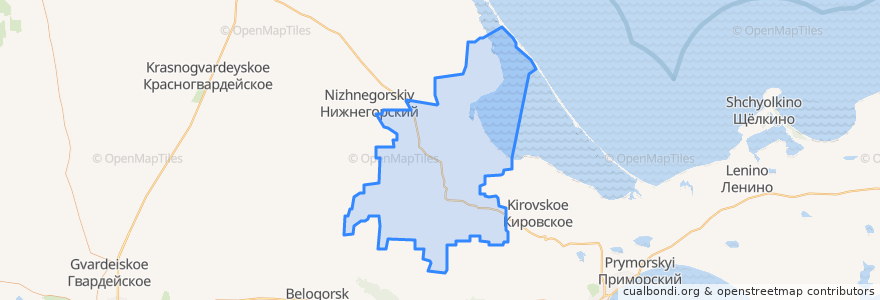 Mapa de ubicacion de Советский район.