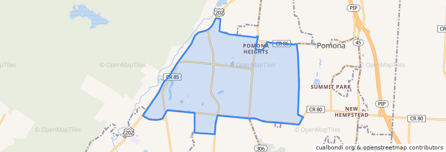 Mapa de ubicacion de Wesley Hills.