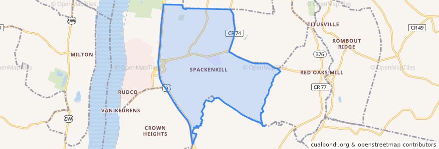 Mapa de ubicacion de Spackenkill.