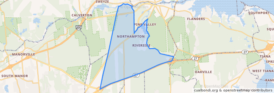 Mapa de ubicacion de Northampton.