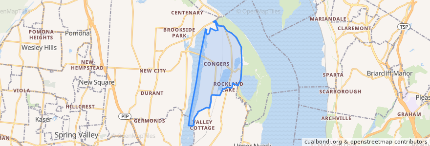 Mapa de ubicacion de Congers.