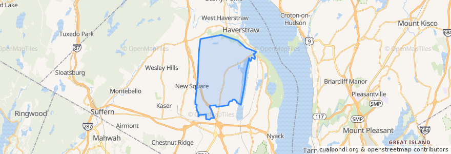 Mapa de ubicacion de New City.