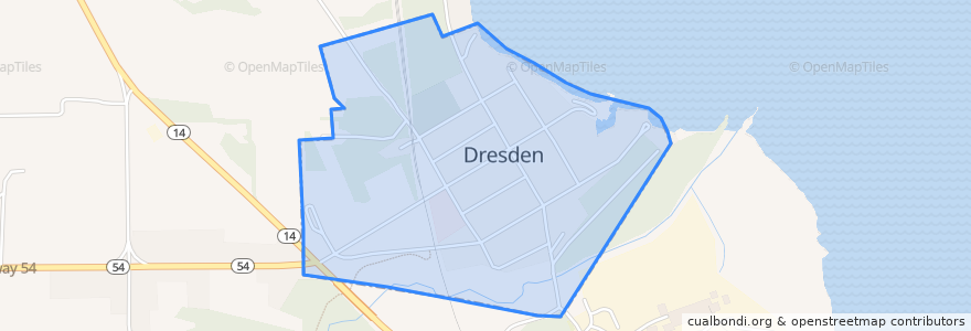 Mapa de ubicacion de Dresden.