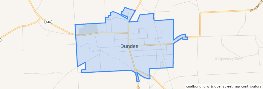 Mapa de ubicacion de Dundee.